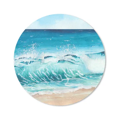 Produktbild von MuchoWow® Mauspad Mousepad Golf - Strand - Aquarell 50x50 cm - Mousepads - Maus Mat - Pad - Mausunterlage - Vinyl