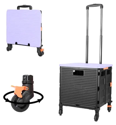 Produktbild von Faltbarer Einkaufswagen mit Deckel und einer Tragfähigkeit von 45 kg