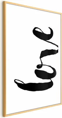 Produktbild von Posterpapier Poster - Black Love 40x60 cm Text m-A-0857-ao-a