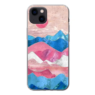 Produktbild von MuchoWow® Handyhülle Schutzhülle Hülle für iPhone 13 mini Stolz - Transgender - Marmor Silikon Softcase Handy Hülle - Softcase