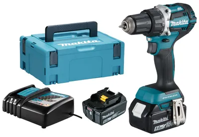 Image de Perceuse-visseuse 18V + 2 batteries 5Ah + chargeur + coffret MAKPAC - MAKITA - DDF484RTJ