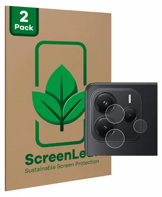 Produktbild von 2x ScreenLeaf Schutzfolie für Xiaomi Redmi Note 14 (NUR Kameraschutz) nachhaltiger Displayschutz Display Schutz Folie Klar Transparent