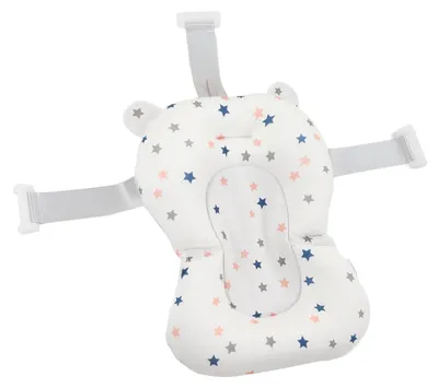 Image de Coussin de soutien pour siège de bain pour bébé, réglable et antidérapant, pour les bébés de 0 à 6 mois, à utiliser dans la baignoire