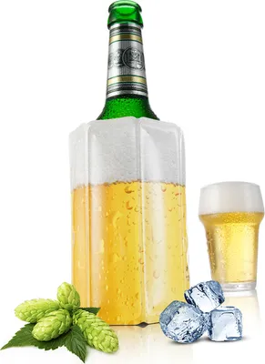 Obrázek produktu pro Vacu Vin Active Beer Cooler, Skleněná lahev, Pivo, Bílá, Žlutá, Obrázek, 5 min, 1 kusů