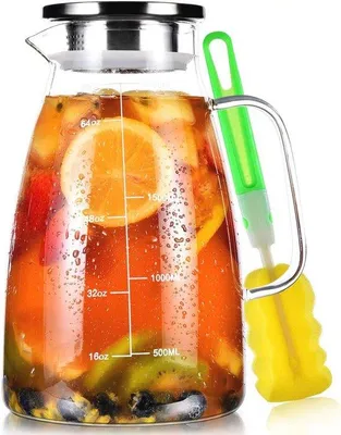 Productafbeelding van Glazen karaf, hittebestendig - 2 liter