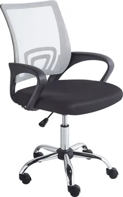 Obrázek produktu pro BELIANI Kancelářská židle černá a bílá látka síťovina otočná nastavitelné sedadlo ergonomické opěradlo k počítači moderní styl kancelář pracovna