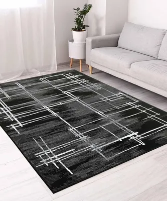 Zdjęcie produktu dla Dywan DESIGN 160X230 cm CZARNY | GalleriaFarah1970