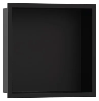 Zdjęcie produktu dla Hansgrohe XtraStoris Original - Wnęka ścienna z ramą, 300x300x100 mm, czarny mat 56061670