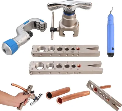 Obrázek produktu pro Sada nástrojů na drážkování, kapacita 6-19 mm a 1/4"-3/4", robustní konstrukce, snadné skladování