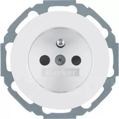 Zdjęcie produktu dla Berker 6765792089, Typu E, 2P+E, Biały, Termoplastyczny, 250 V, 16 A