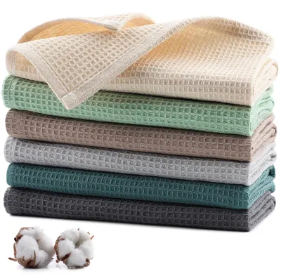 Produktbild von Set mit 6 Baumwolltuchküchentüchern, 35 x 35 cm, saugfähig und weich