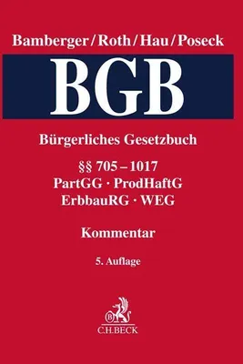 Produktbild von Bürgerliches Gesetzbuch  Band 3: §§ 705-1017, PartGG, ProdHaftG, ErbbauRG, WEG