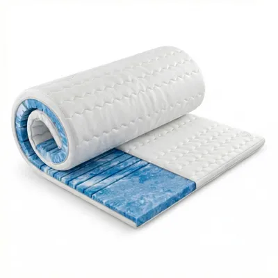 Produktbild von Deluxe Gel Topper 200x200 – 7-Zonen Matratzentopper 8 cm – Matratzenauflage – druckentlastend, atmungsaktiv & kühlend –  Germany