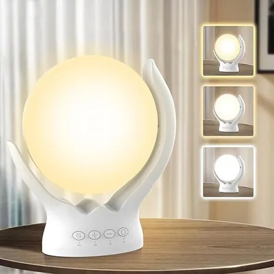 Produktbild von Stufenlos dimmbare Lichttherapielampe,UV-frei, 10.000 Lux, Therapielampe, rotierende Lichttherapielampe mit 5 Helligkeiten, 3 Farbtemperaturen, timbar