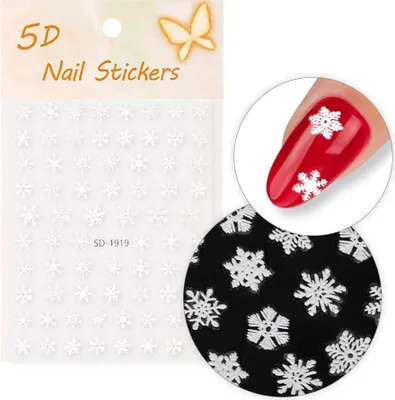 Produktbild von 5D Selbstklebende Weihnachts-Nagelsticker SD-1919