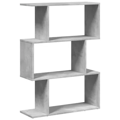 Produktbild von vidaXL Raumteiler-Bücherregal 3 Fächer Betongrau 70x24x97 cm