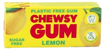 GUMA DO ŻUCIA Z KSYLITOLEM O SMAKU CYTRYNOWYM (10 szt.) 15 g - CHEWSY