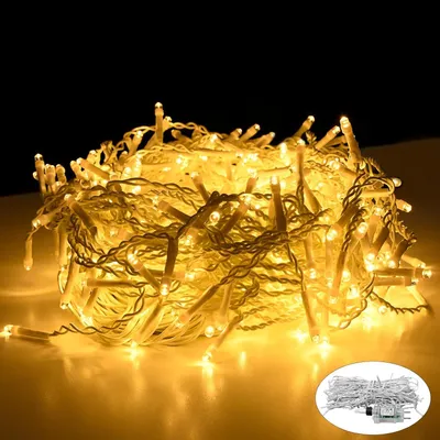Zdjęcie produktu dla JOIEYOU lampki choinkowe 5m 200LEDs lodowy deszcz lampki choinkowe ciepłe białe lampki choinkowe z 8 trybami oświetlenia funkcja pamięci lampki choinkowe IP44 dekoracja świąteczna