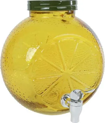 Immagine prodotto di Distributore di bevande - Limone - in vetro - 4,0 l - giallo/verde