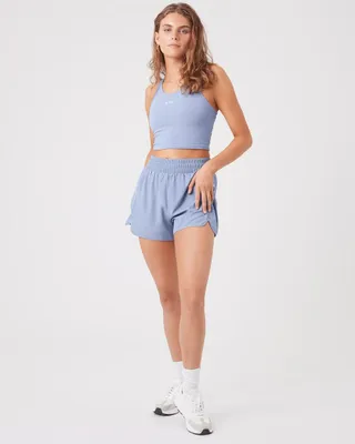 Produktbild von Björn Borg - Damen - Borg Loose Shorts - Blau/Weiß - Gr. XL