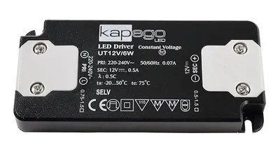 Produktbild von LED Schaltnetzteil, Flat, 220-240V AC / 50Hz / 12V, 6 Watt