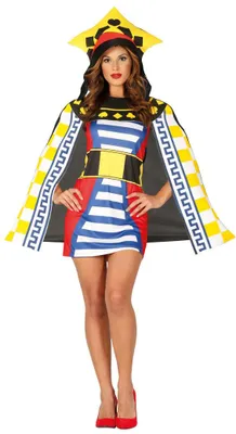 Produktbild von Spielkarten Queen Kostüm für Damen