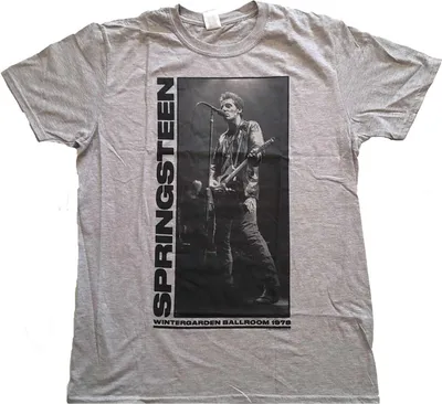 Produktbild von Bruce Springsteen - "Wintergarden" T-Shirt für Herren/Damen Uni RO2012 (S) (Grau)