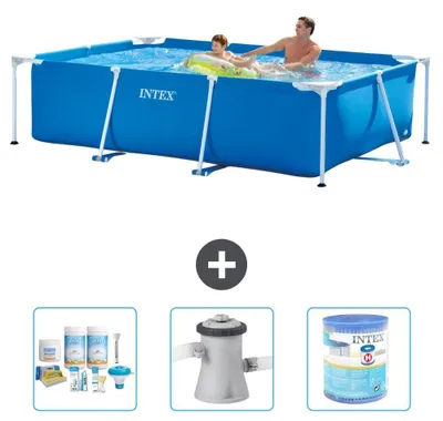 Obrázok produktu pre Obdĺžnikový bazén s rámom – 260 x 160 x 65 cm – 4-dielny – S30066