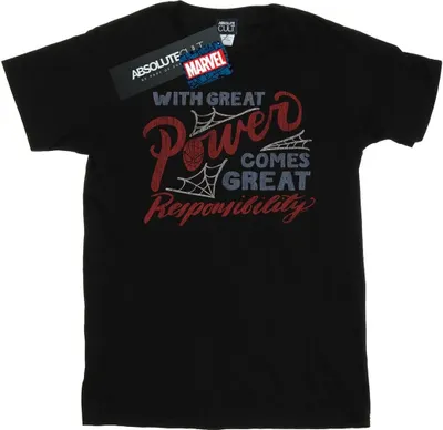 Produktbild von Marvel - "Great Responsibility" T-Shirt für Herren BI43226 (L) (Schwarz)
