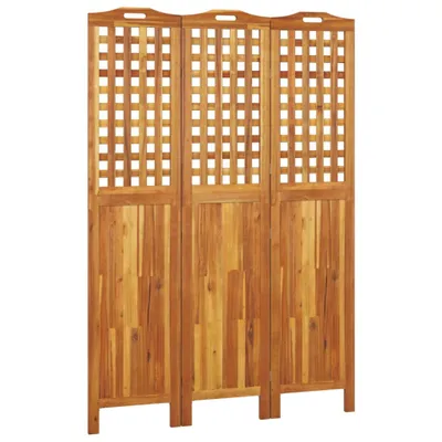 Produktbild von 3-tlg. Paravent 121,5x2x180 cm Massivholz Akazie