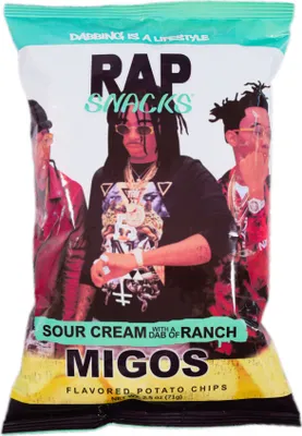 Produktbild von Rap Snacks Migos Sour Cream Ranch (12 x 71g)