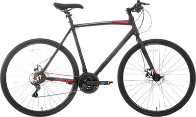 Produktbild von Hybrid Fahrrad für Erwachsene L – 21 Gänge – Leichter Aluminiumrahmen – 700c – Schwarz – Stadt & Alltag