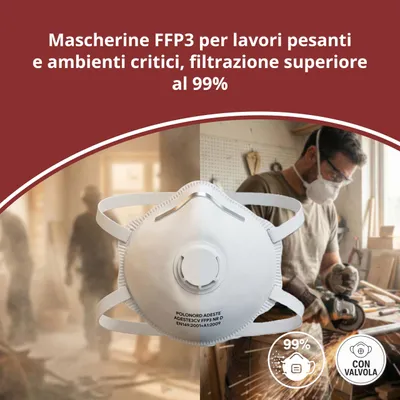 Produktbild von FFP3-Maske mit Ventil, D-, komfortabel, für den Arbeitsschutz