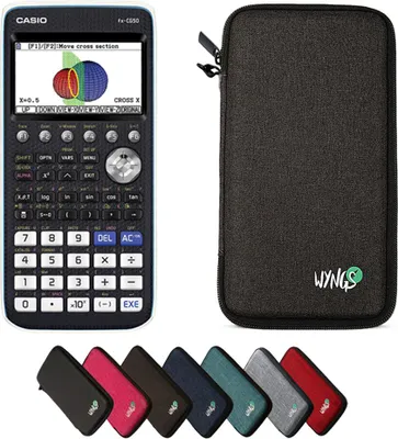 Produktbild von Casio fx-CG50 inkl. WYNGS Schutztasche Dunkelgrau - Grafikrechner - Basic Set
