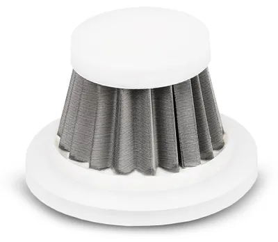 Image de alca® Filtre de rechange HEPA (métal - lavable) pour l'aspirateur alca® AkkuCleaner Compact (221300) Aspirateur à main pour voiture Filtre de rechange