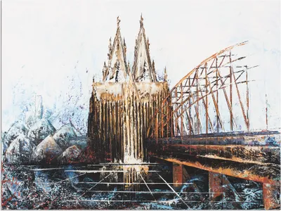 Produktbild von ARTland Wandbild Alu für Innen & Outdoor Köln Impression Größe: 60x45 cm