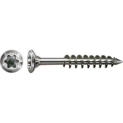 Produktbild von Spax Fassade 4,5 x 45 mm LinsenSenkkopf T-STAR plus Teilgewinde CUT-Spitze Edelstahl rostfreiei A2 100 Stk