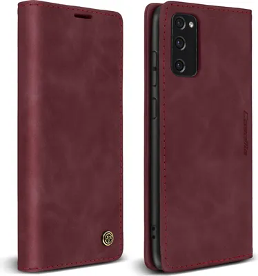 Produktbild von Avizar, Hülle mit Brieftasche und Standfunktion für Samsung Galaxy S20 FE, Rot