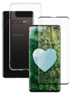 Produktbild von PanzerGlass SAFE. by ® 2-in-1 Set Samsung Galaxy S10+ | Ultra-Wide Fit | Bulk, Samsung, Samsung - Galaxy S10+, Trockene Anwendung, Kratzresistent, Schockresistent, Transparent, 50 Stück(e)