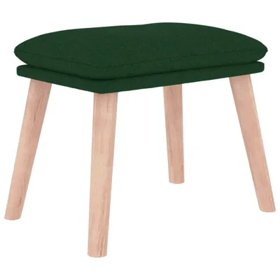 Zdjęcie produktu dla vidaXL Podnóżek ciemnozielony 45x29,5x35 cm tkanina