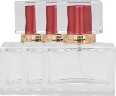 Produktbild von 3 Stück wiederbefüllbare leere Glas-Parfümflaschen, Kosmetik-Parfümzerstäuber, 30 ml