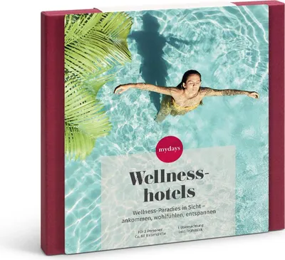 Produktbild von mydays Geschenkbox Wellnesshotels; Erlebnis verschenken oder selbst erleben; Gutschein für 2 Person(en)