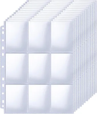 Immagine prodotto di Album raccoglitore trasparente, con 900 tasche, 50 pagine, formato A4, per carte da collezione