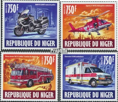 Produktbild von Briefmarken Niger 2013 Mi 2446-2449 (kompl. Ausg.) postfrisch Sondertransport