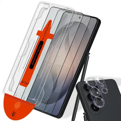 Produktbild von 2-Pack Samsung S26 Ultra Displayschutzfolie & 1-Pack Kameraschutz - Gehärtetes Glas | [Automatische Installation] - Blasenfrei