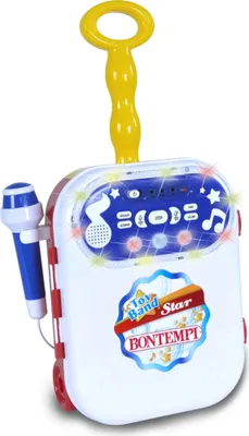 Produktbild von Bontempi Karaokewagen mit MP3, Tonaufnahme, 10 Melodien, 9 Songs, Lichteffekten