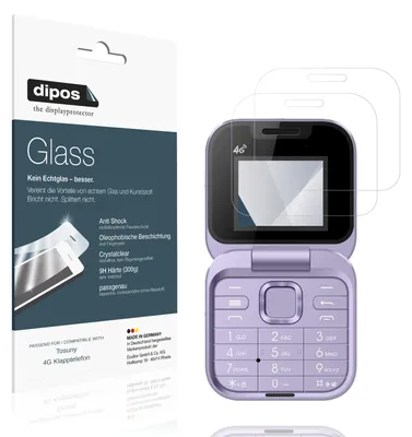 Image de 2x Protection ecrán pour Tosuny 4G Klapptelefon Verre souple Film Protecteur 9H dipos