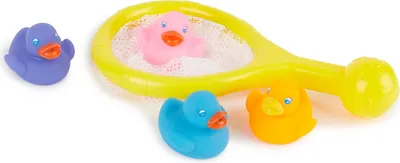 Produktbild von Bieco Catcher mit vier Badeenten I Badespass für Kinder Badewanne I Badewannen Spielzeug I Badespielzeug Baby Wasserspielzeug I Spielzeug Badewanne I Wasserspielzeug Badewanne  I Baby Badespielzeug