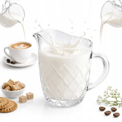 Produktbild von OMAGO Glas-Kännchen Milchkännchen 200 ml für Milch