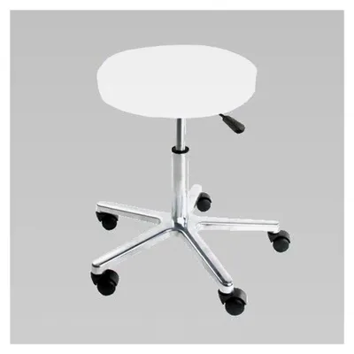 Produktbild von Hockerbezug aus Frottee | Maße Ø 35-40 cm | Farbe: Weiß